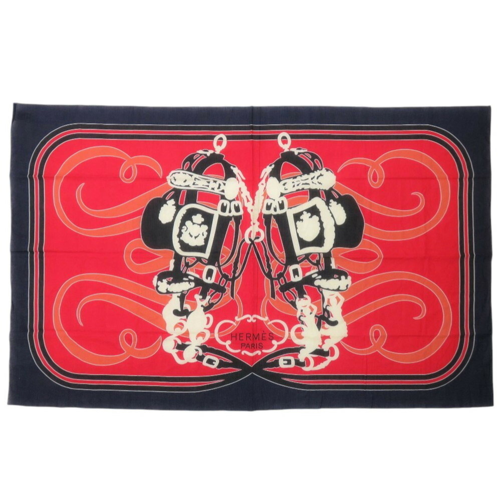HERMES Authentic Black Scarf